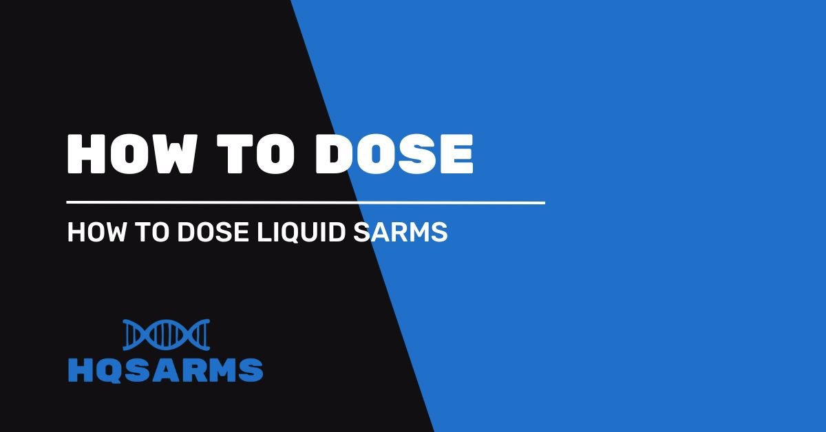 Sådan doserer du liquid SARMs