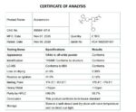 Certificate of analysis MK-777